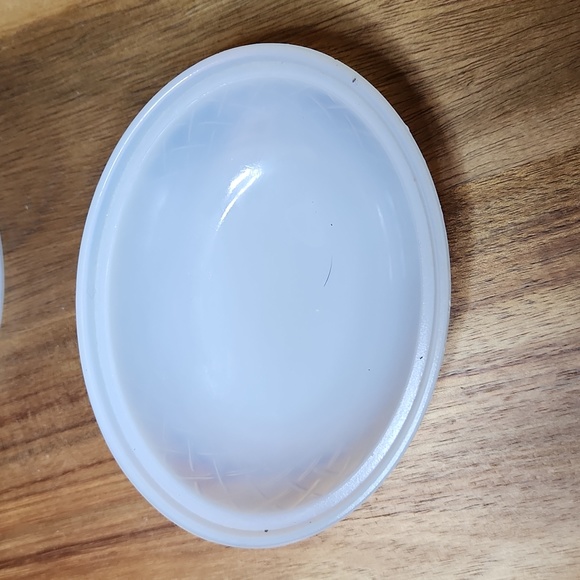 Hen on Nest Indiana Glass Co or LE Smith 4.25" Milk Glass Red comb wattle - Picture 9 of 10